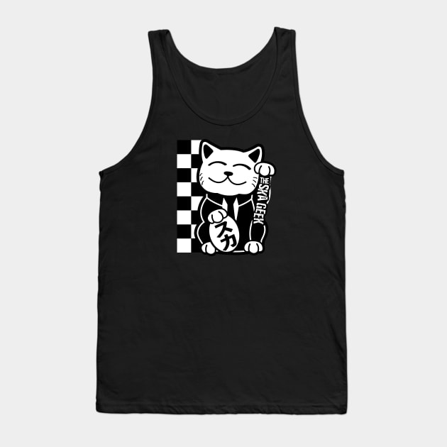 Suka-neko w/Ska Geek Logo Tank Top by VOLPEdesign